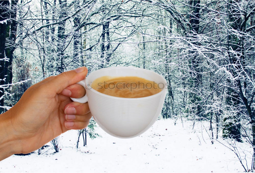 Similar – Image, Stock Photo red ceramic cup with hot black coffee