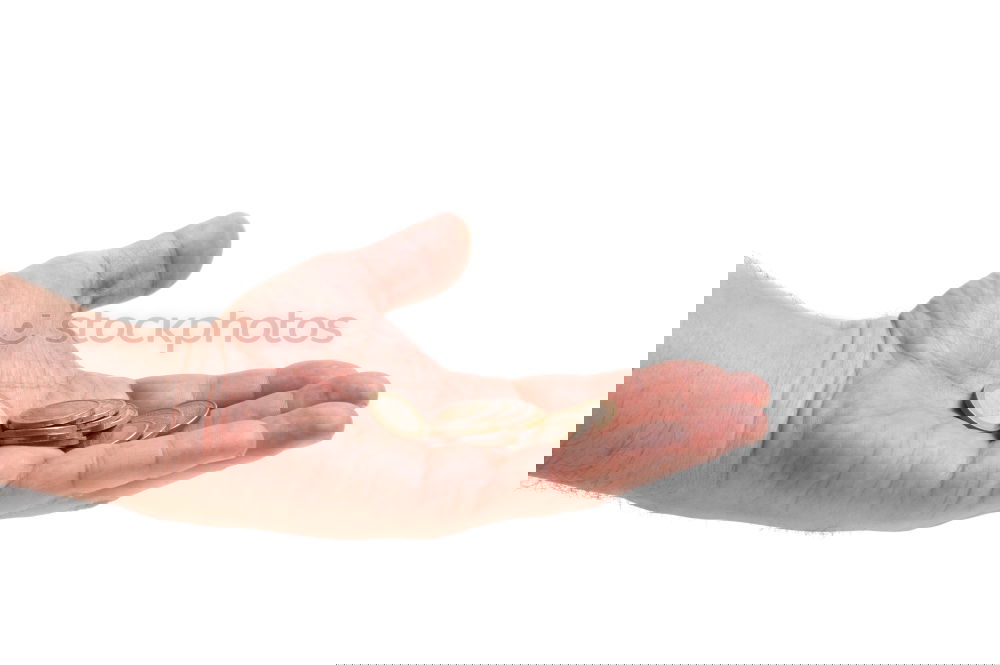 Similar – Image, Stock Photo Hand hold very small cup of coffee