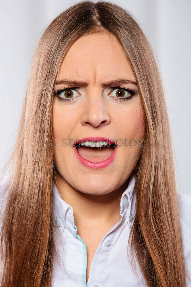 Similar – Image, Stock Photo Portrait of a young, pensive woman