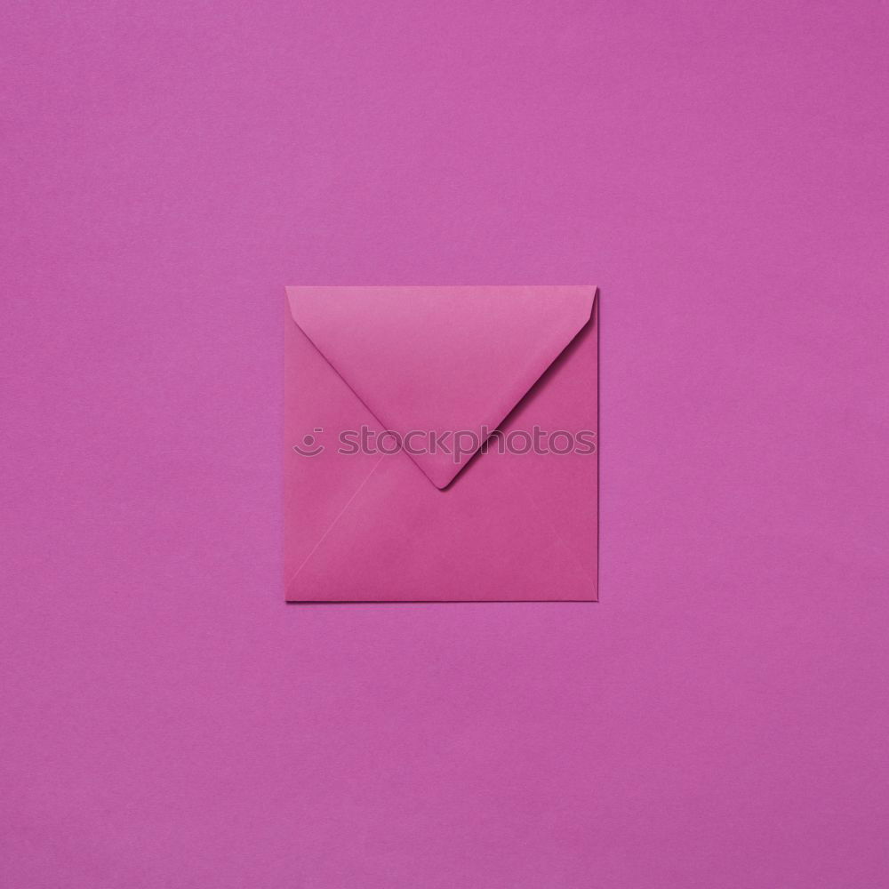 Similar – Image, Stock Photo White envelope with flowers on pink background