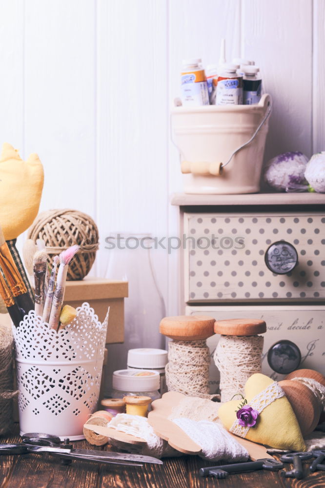 Similar – Image, Stock Photo Asparagus with ingredients on the kitchen table at the window