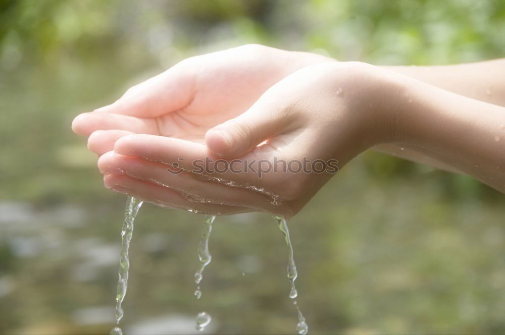 Image, Stock Photo Hand hold very small cup of coffee.