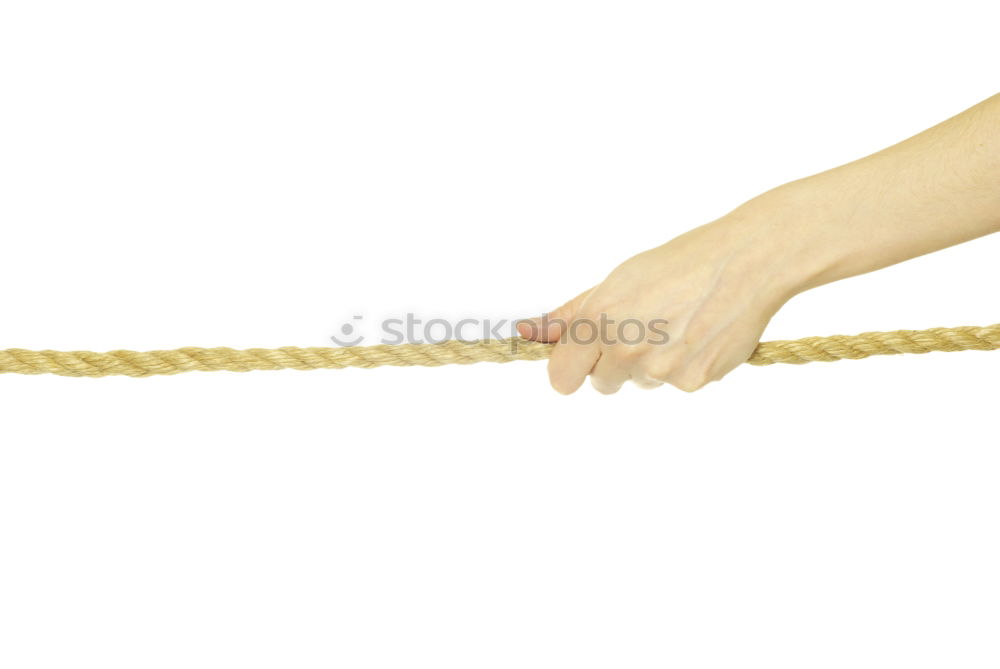 Similar – Image, Stock Photo Man training with gymnastic rings in gym