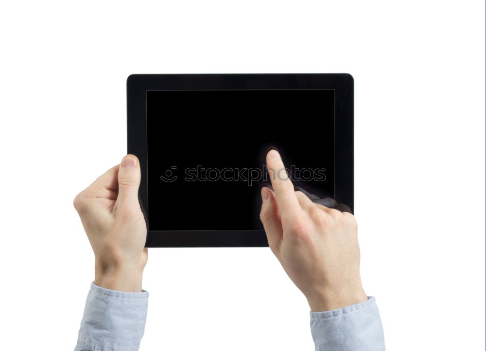 Similar – Image, Stock Photo two female hands holding device