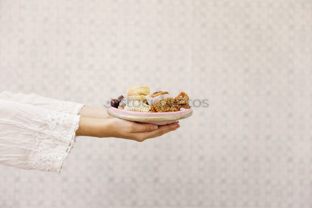 Similar – Image, Stock Photo salty or sweet? Yoghurt