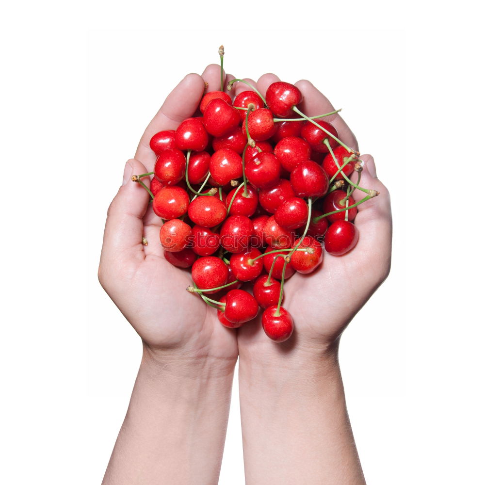 a handful of berries Food