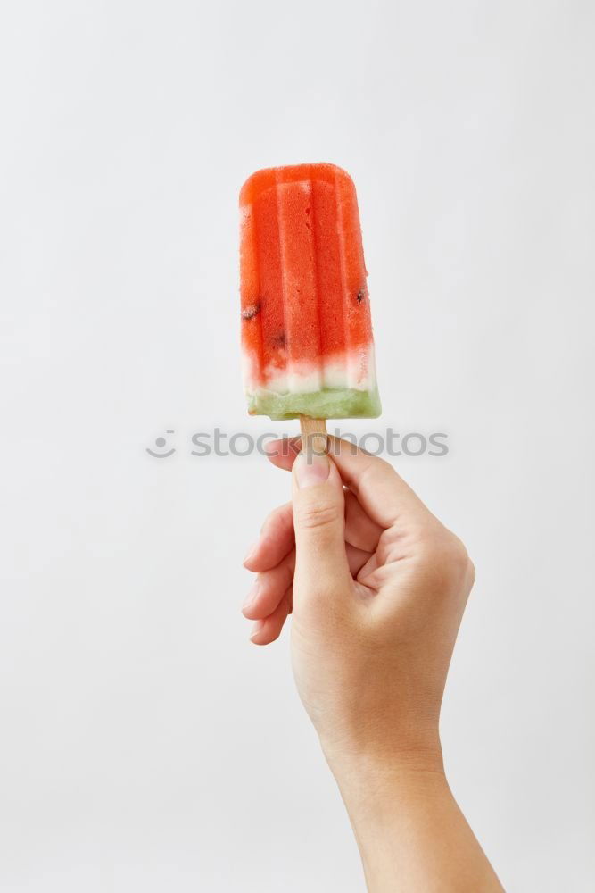 Similar – Image, Stock Photo Raspberry ice cream on a stick