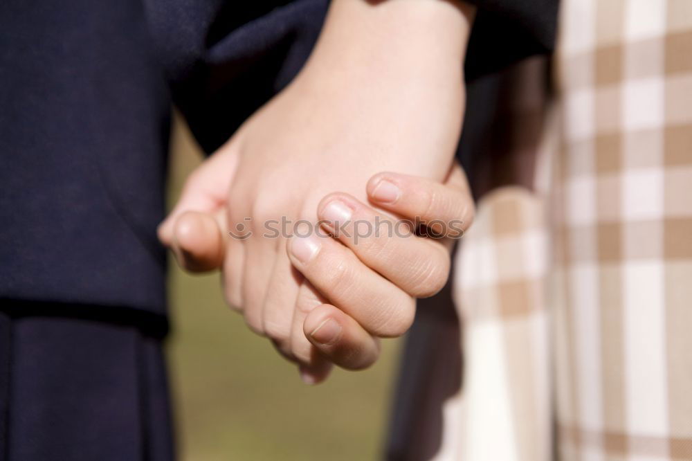 Similar – Two young women in walking holding her hands