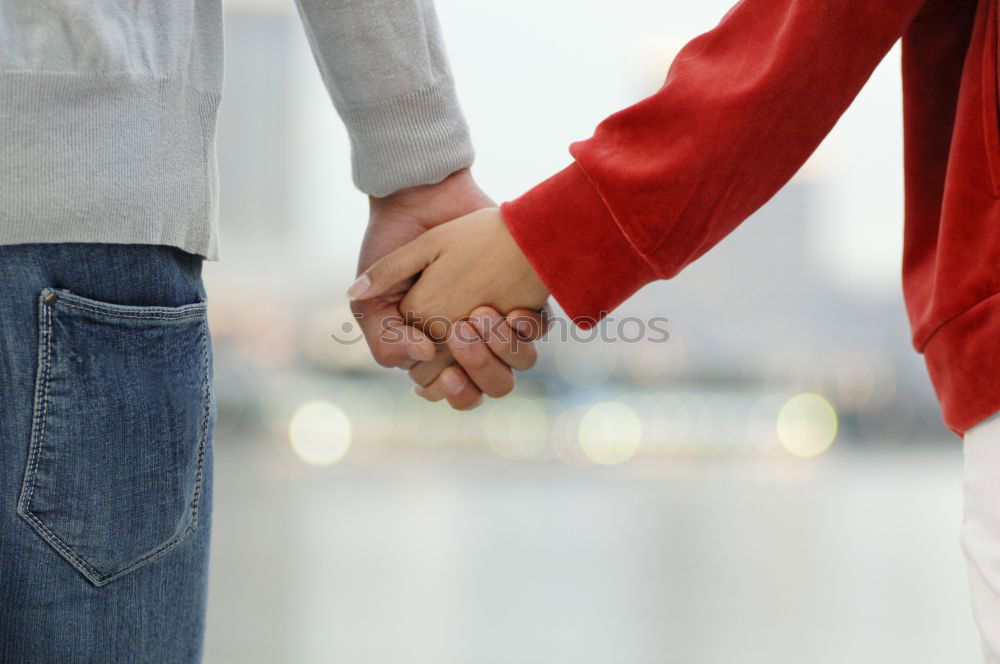 Similar – Image, Stock Photo Father and son playing superhero on the beach at the day time.