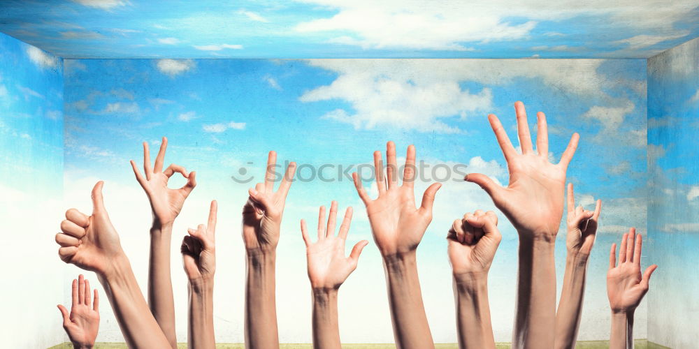 Similar – Image, Stock Photo shake on it Hand