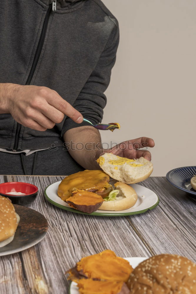 Similar – Boy having a lunch Lunch