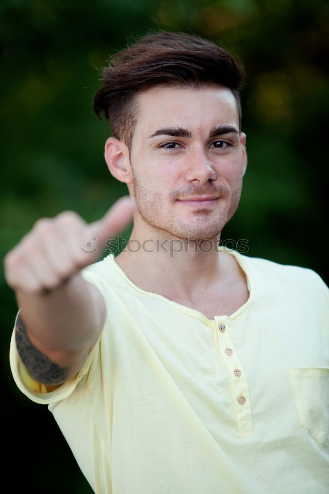 Similar – Image, Stock Photo Attractive guy in a old house with black jersey