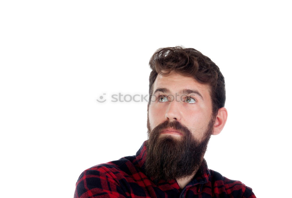 Similar – Casual hipster man with long beard