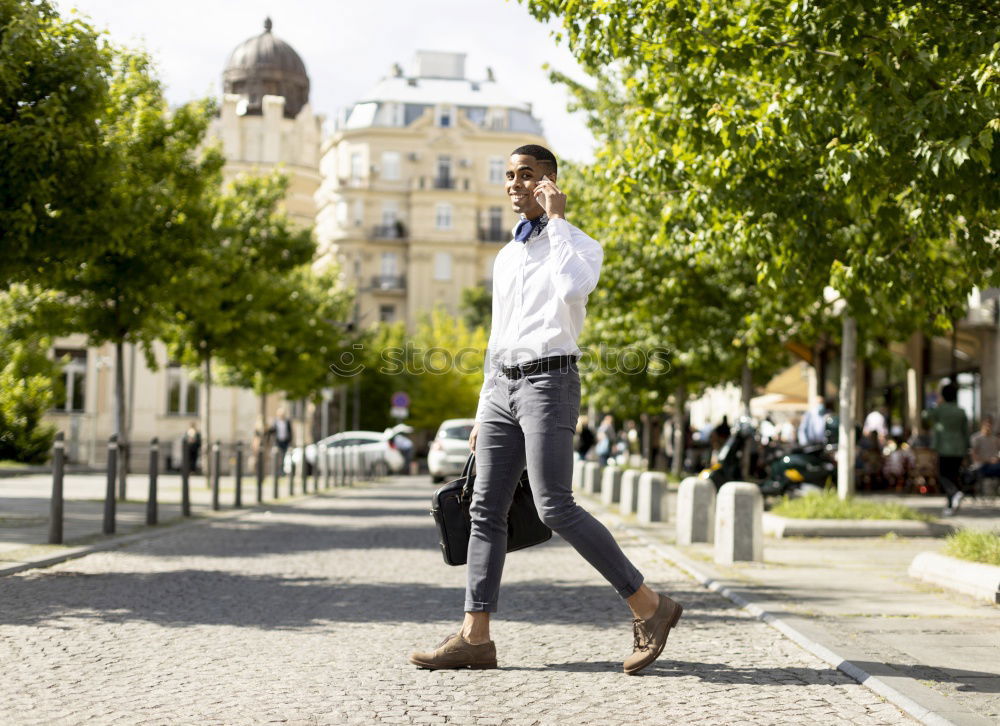 Similar – Man walking in the streets of Havana