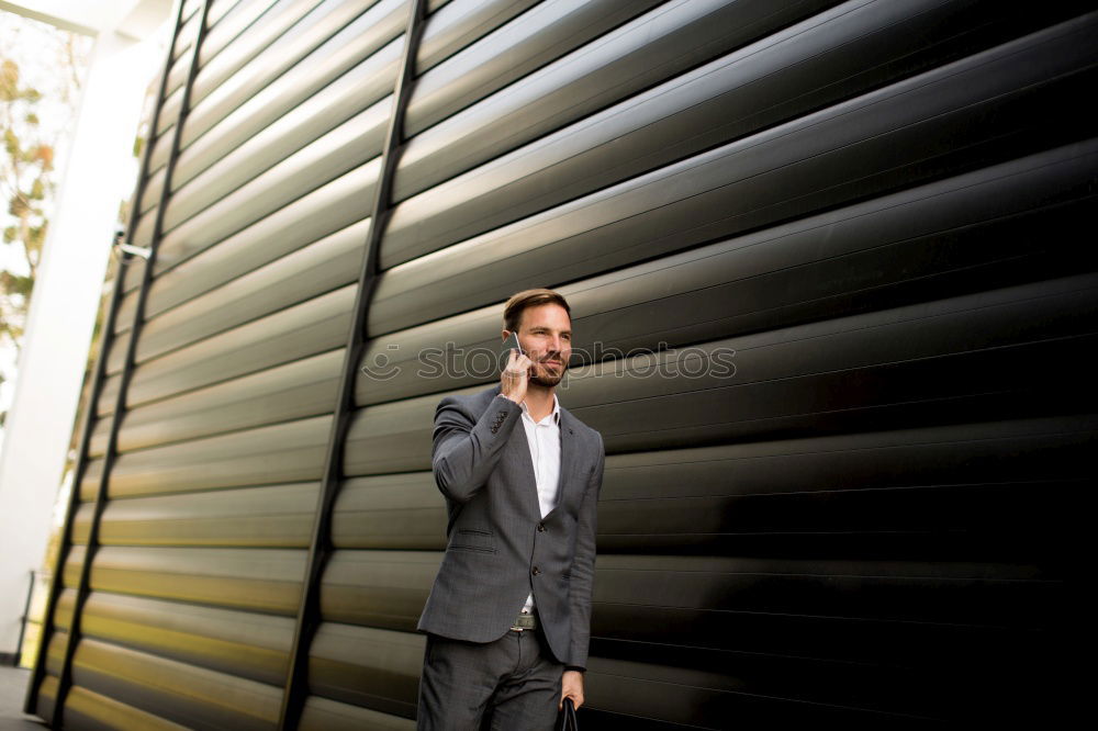 Similar – Image, Stock Photo man sitting at the airport using laptop and mobile phone next to the window