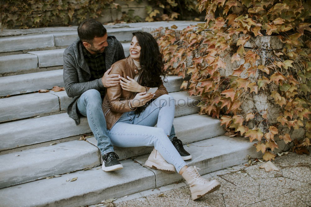 Similar – Image, Stock Photo Man kissing and embrace lady