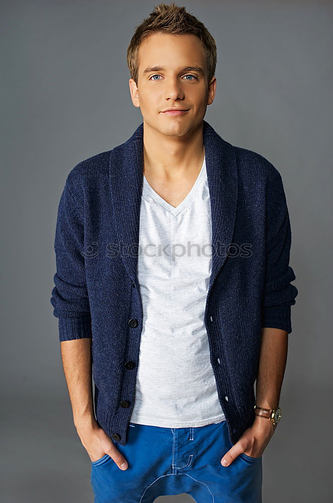 Similar – Image, Stock Photo young man in the house entrance