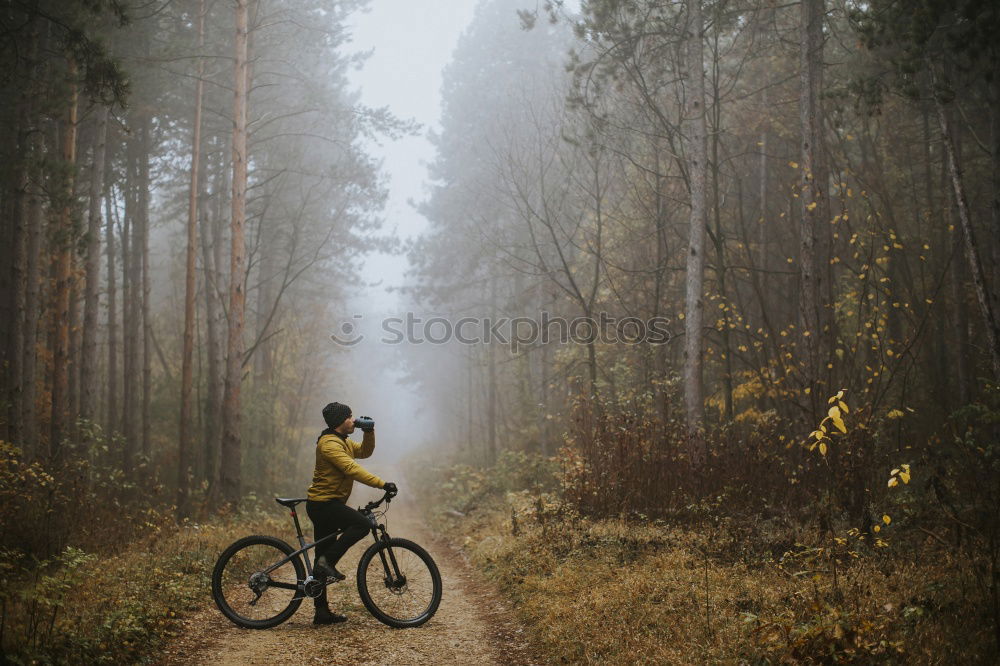 Similar – Cyclist Riding the Bike at Sunset. Sports Concept