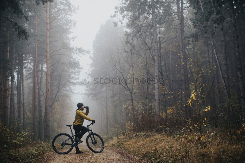 Similar – Cyclist Riding the Bike at Sunset. Sports Concept