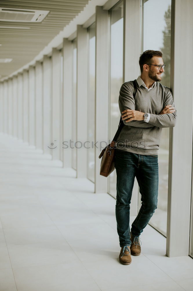 Similar – Image, Stock Photo Businessman in the Street.