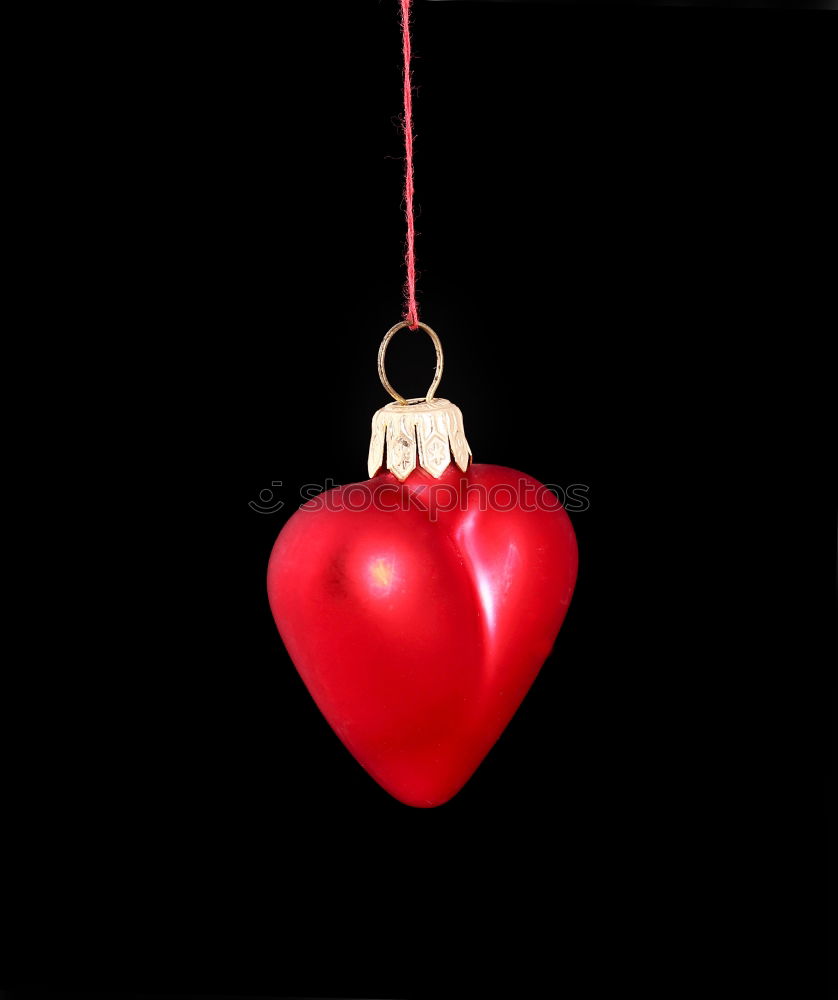 Similar – small wicker red heart hangs on a rope