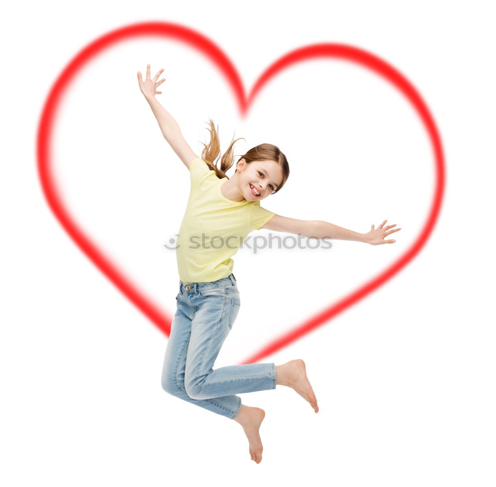 Similar – Image, Stock Photo smiling boy with a red heart