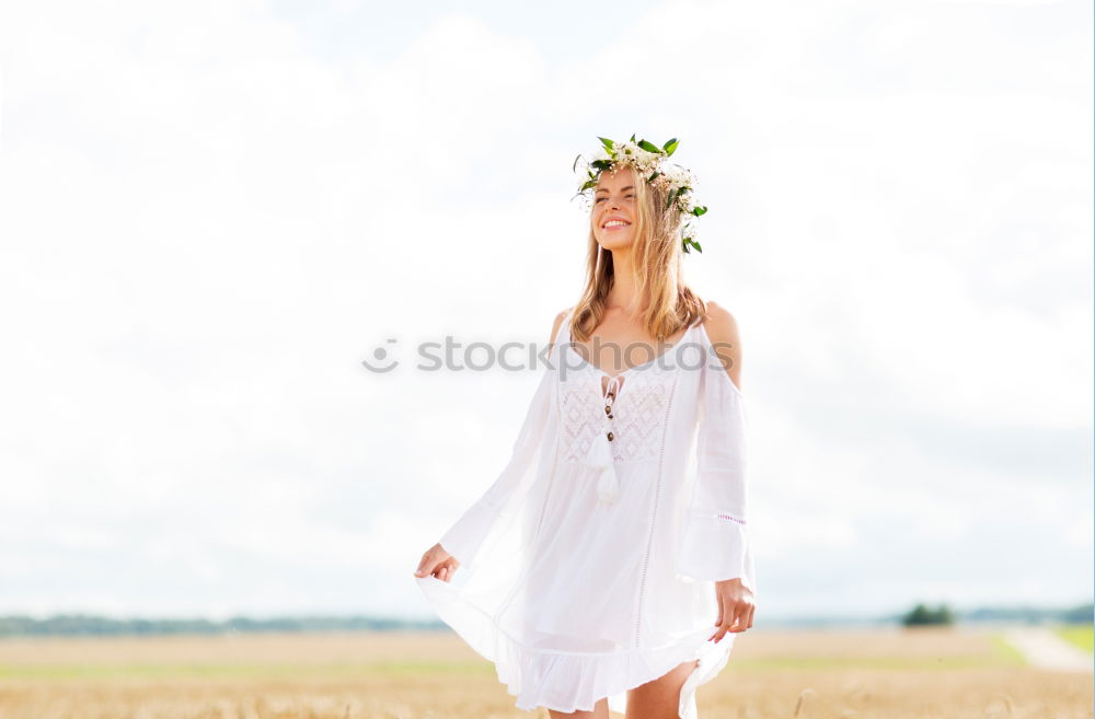 Similar – Image, Stock Photo 1100 | flower girl