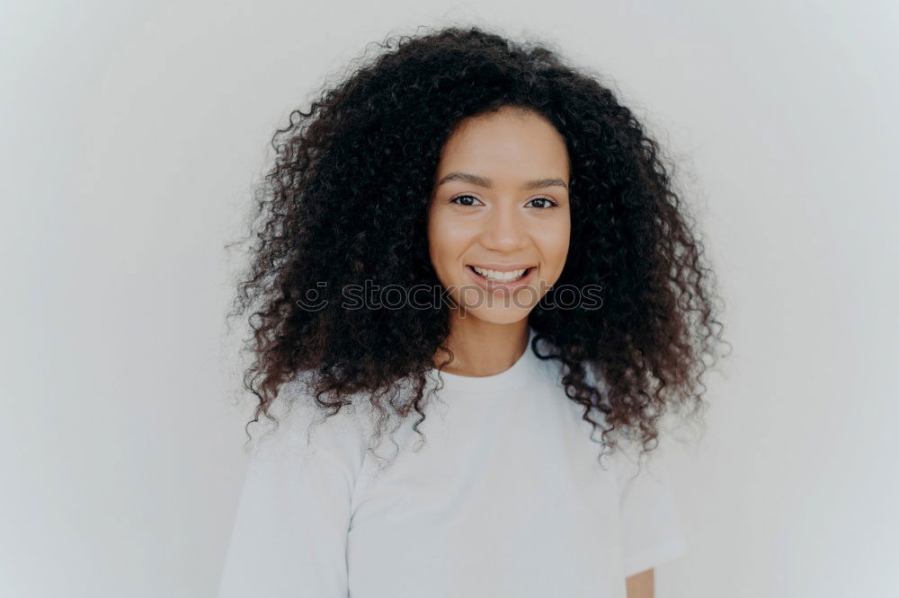 Similar – Close-up portrait of beautiful young African American woman