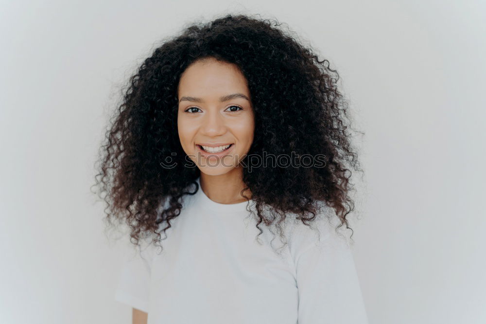 Similar – Close-up portrait of beautiful young African American woman