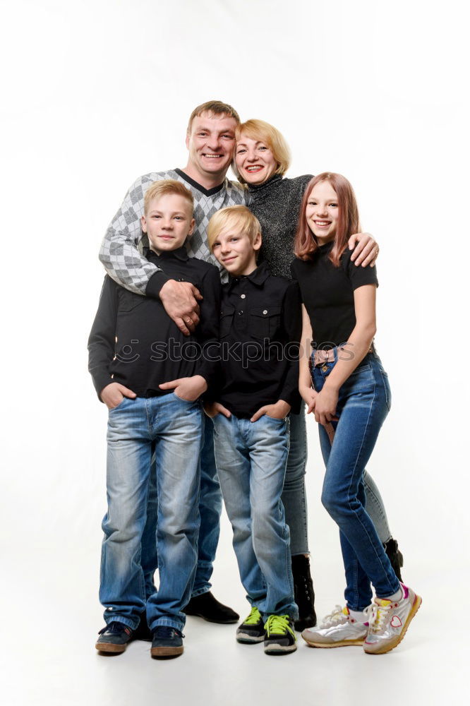 Similar – Image, Stock Photo happy family Masculine