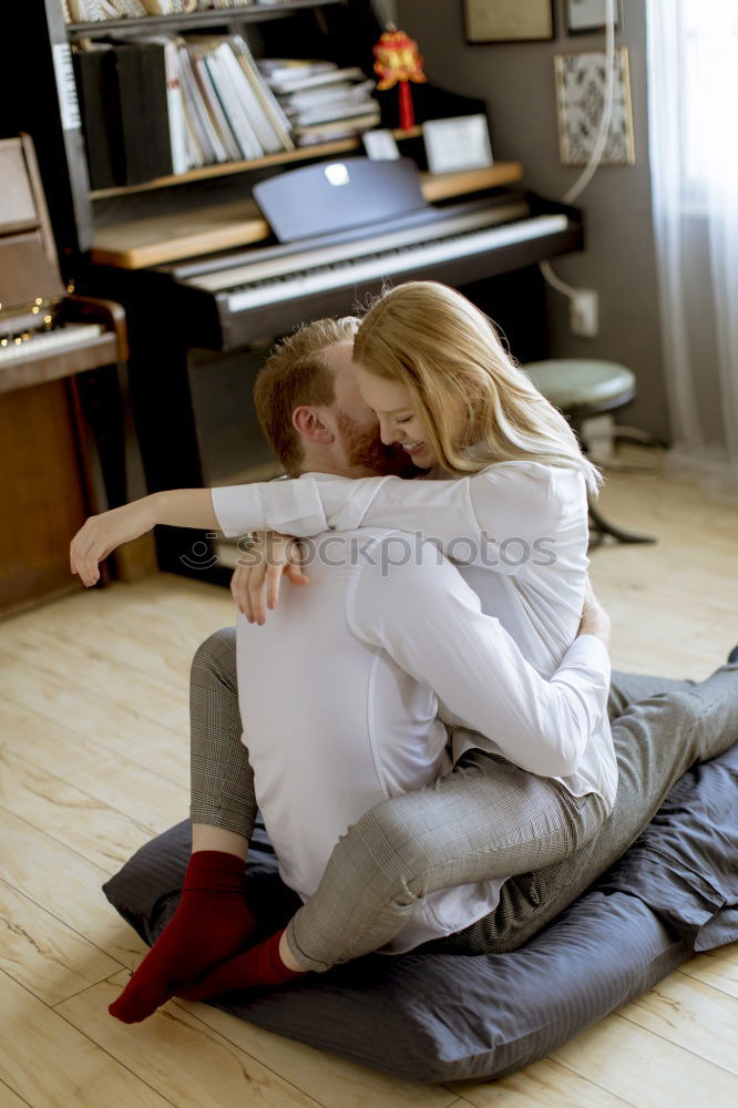 Similar – happy child girl having fun at home