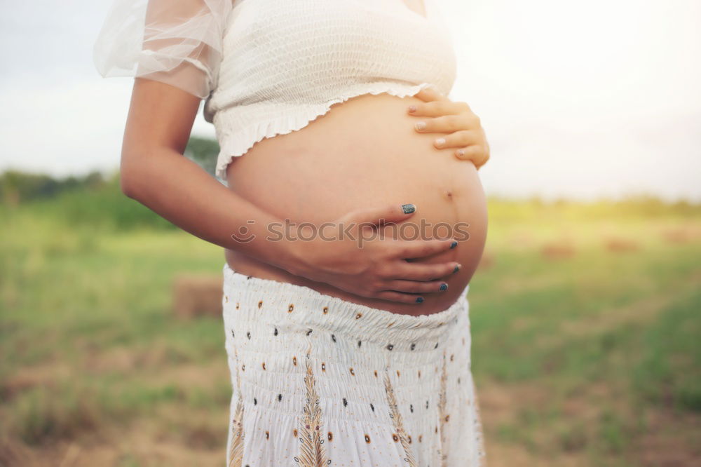 Similar – Image, Stock Photo BABYBAUCH Human being