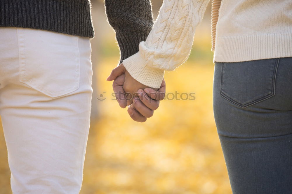 Similar – Two young women in walking holding her hands