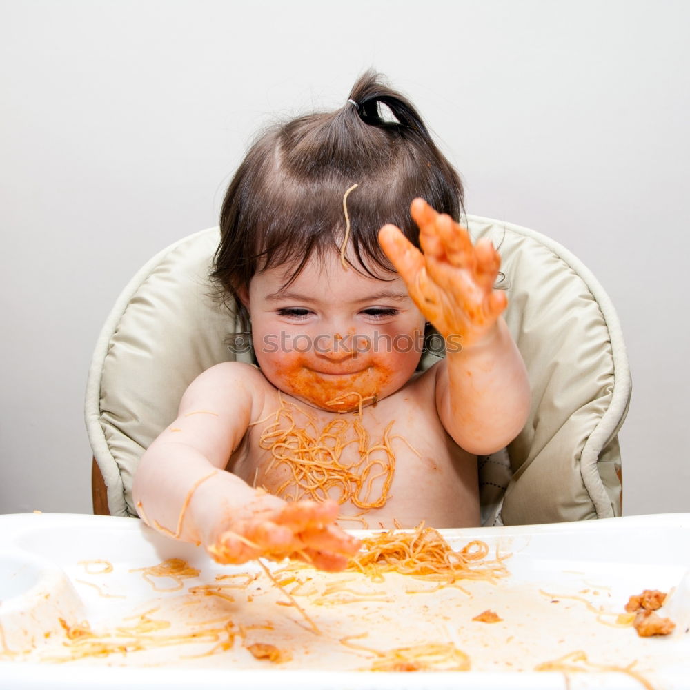 Similar – All children love spaghetti