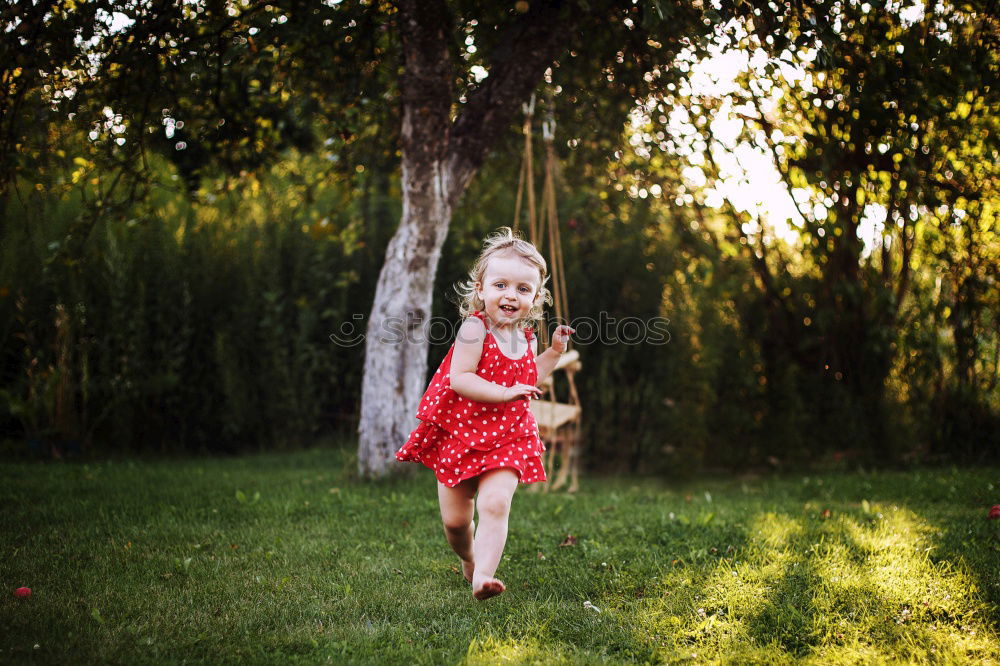 Similar – child girl walking in summer