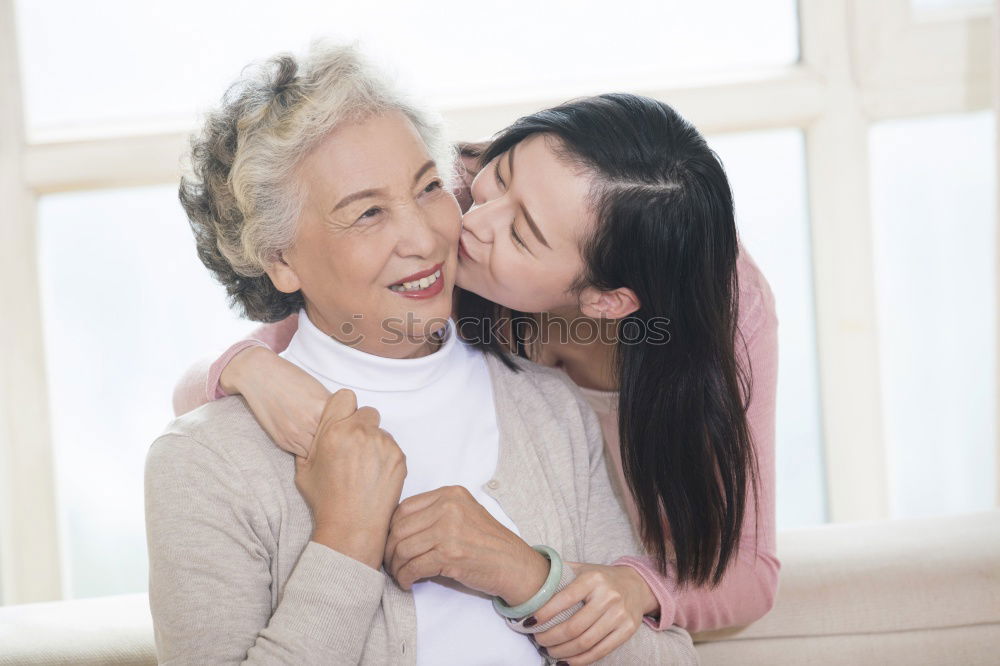 Similar – happy grandmother with grandson