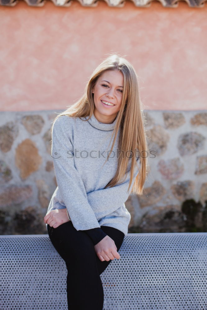 Similar – Laughing Woman in beautiful Dress