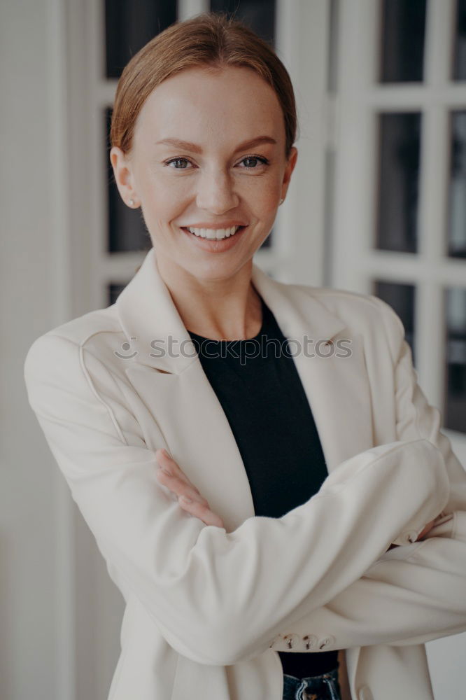 Similar – Image, Stock Photo Elegant woman standing against dark background