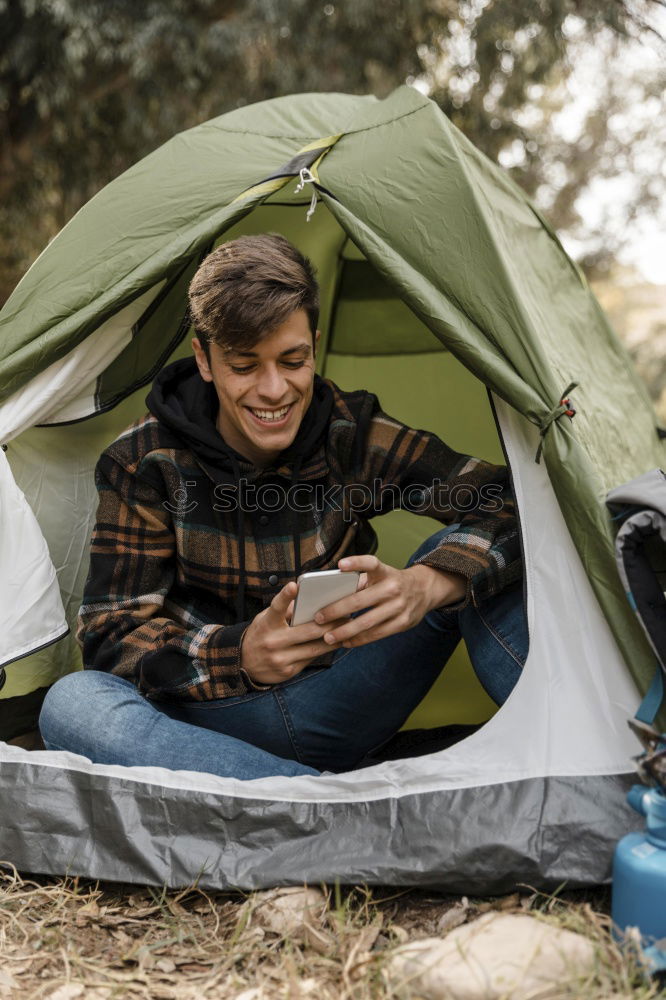 Similar – Spending a vacation on camping