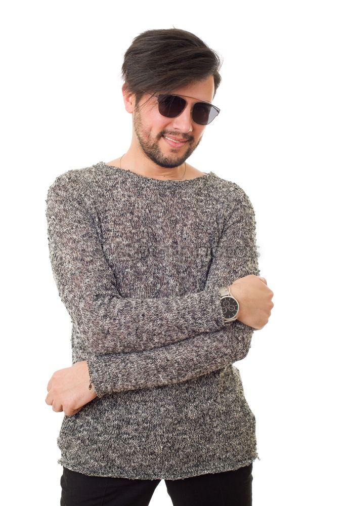 Similar – Image, Stock Photo Young bearded man in urban background wearing casual clothes