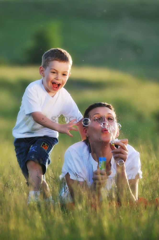 Similar – Image, Stock Photo A father with his baby in his arms