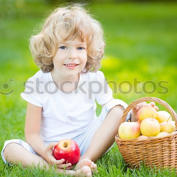 Similar – three happy children Fruit