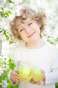 Similar – Image, Stock Photo Child is happy with apple