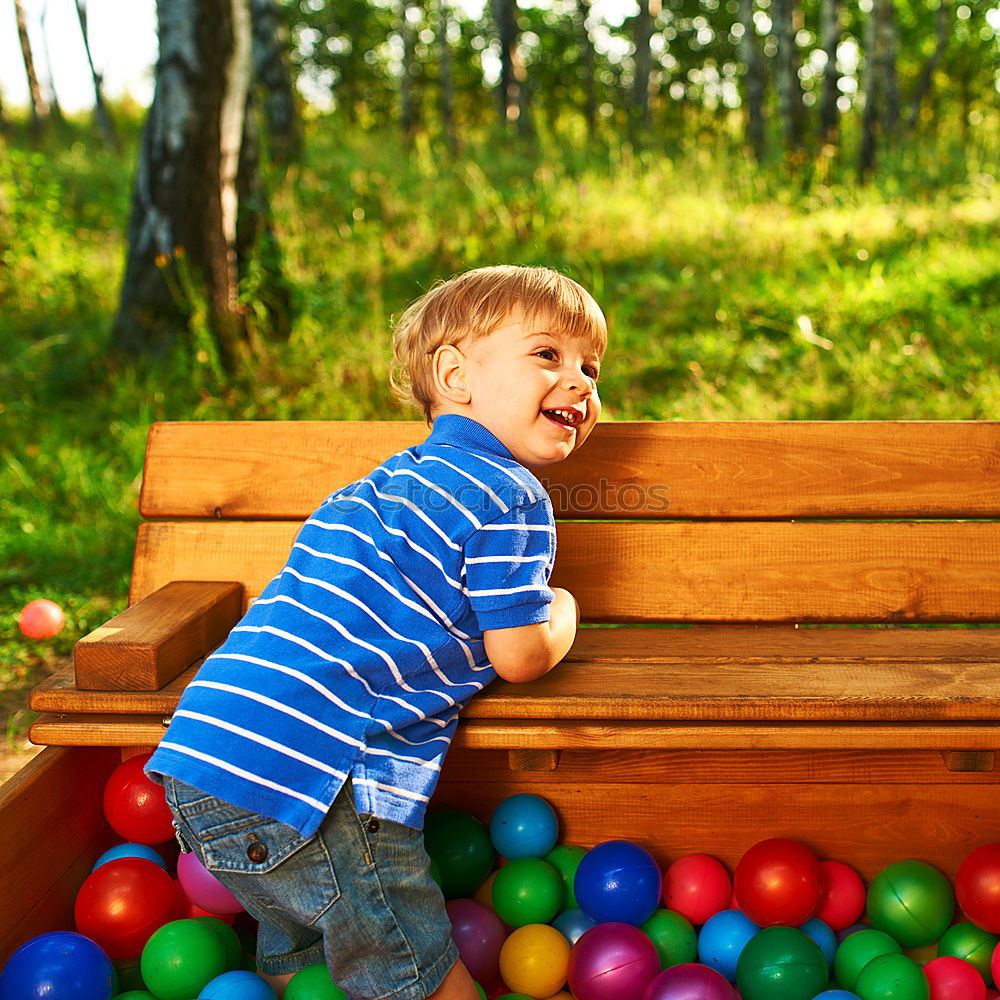 Similar – Image, Stock Photo Child playing in the garden