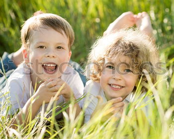 Similar – two happy girls standing on the playground