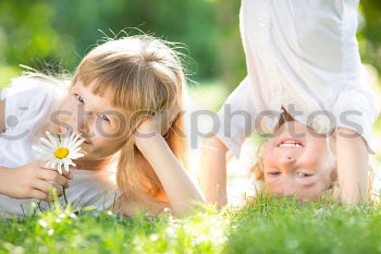 Similar – Image, Stock Photo Happy mother and daughter playing in the park