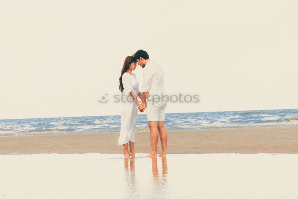 Similar – Happy children playing on the beach