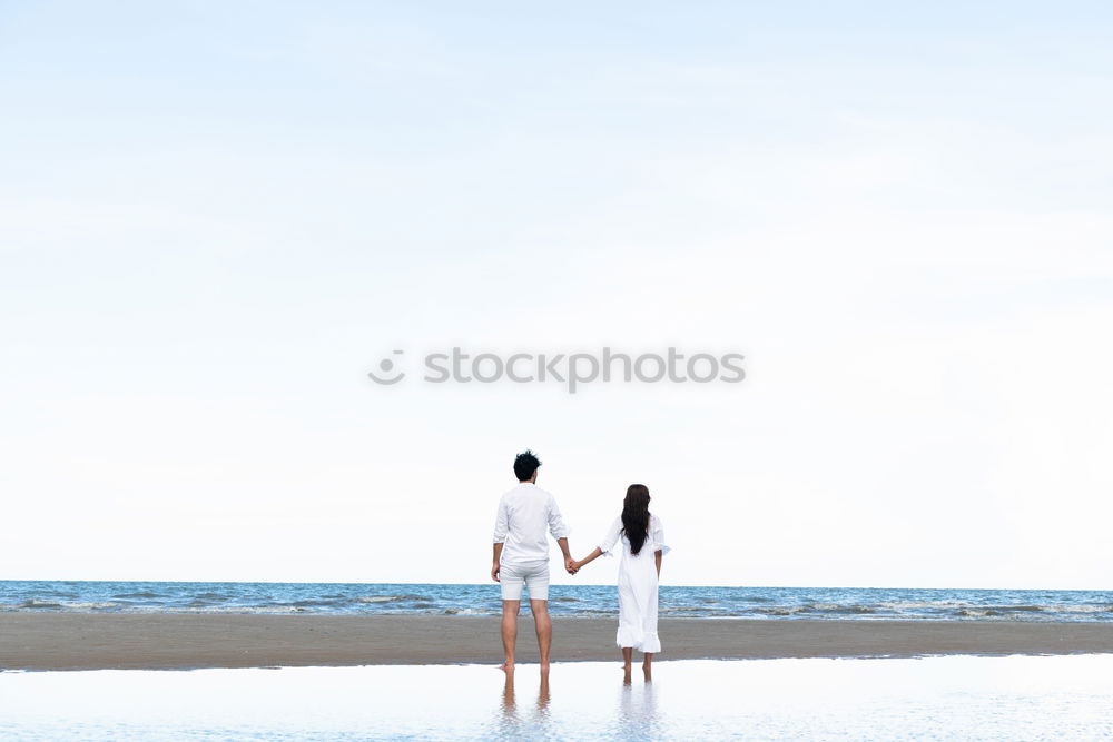 Similar – Happy children playing on the beach