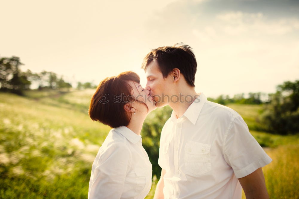 Similar – happy lovers on Holiday in the alps mountains