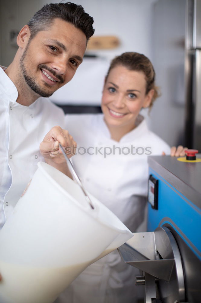 Similar – Image, Stock Photo barista 4 Beverage